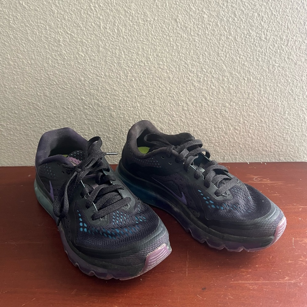Nike Air Max 2014 Black Blue Purple Size 8